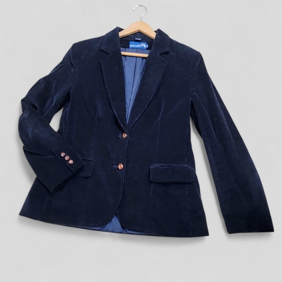 Bridle and Bit Corduroy Jacket Dark Blue Riding Size 11 - Picture 16 of 16